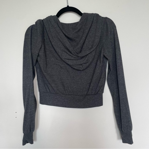 Aritzia TNA- COTTON lightweight, cropped jacket with hood [XS] - Picture 3 of 7